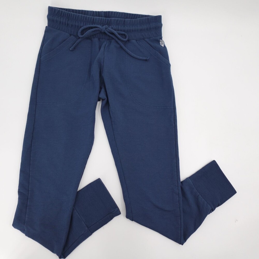 FP Movement Womens Small Blue Jogger Pants Drawstring Elastic Waist Stretch